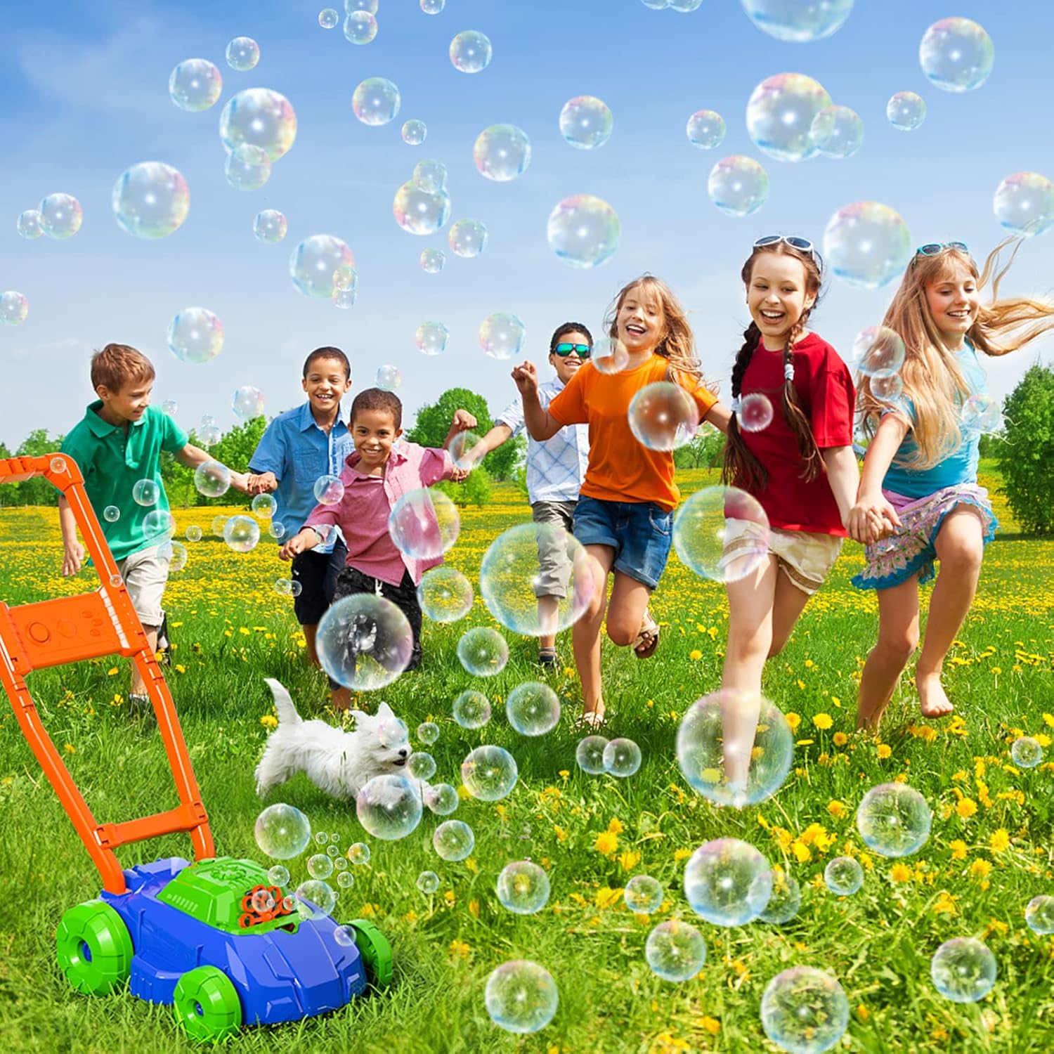 Bubble Lawn Mower 5000 Kids Push Outdoor Garden Toy