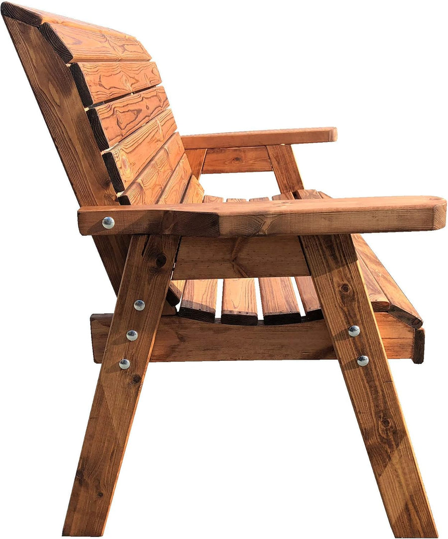 4FT Wooden Garden Bench 2 Seater Patio Outdoor Seat
