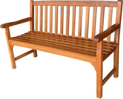 3 Seater Acacia Wooden Garden Bench Heavy Duty Patio Outdoor Seat