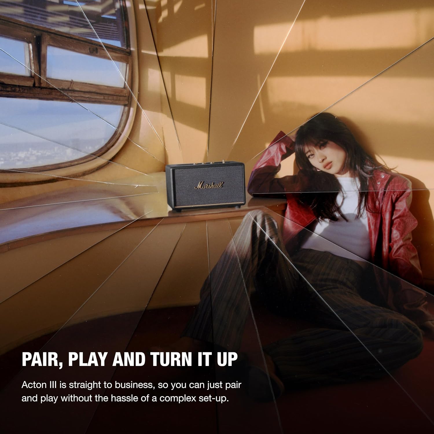 60W Bluetooth Home Speaker Retro Style Stereo Bass 5.2 Indoor Audio