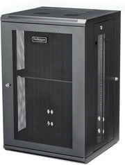 18U Wall Mount Network Cabinet 19in Lockable Rack