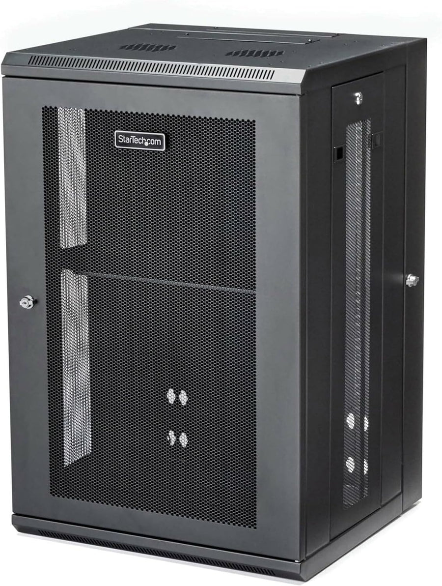 18U Wall Mount Network Cabinet 19in Lockable Rack