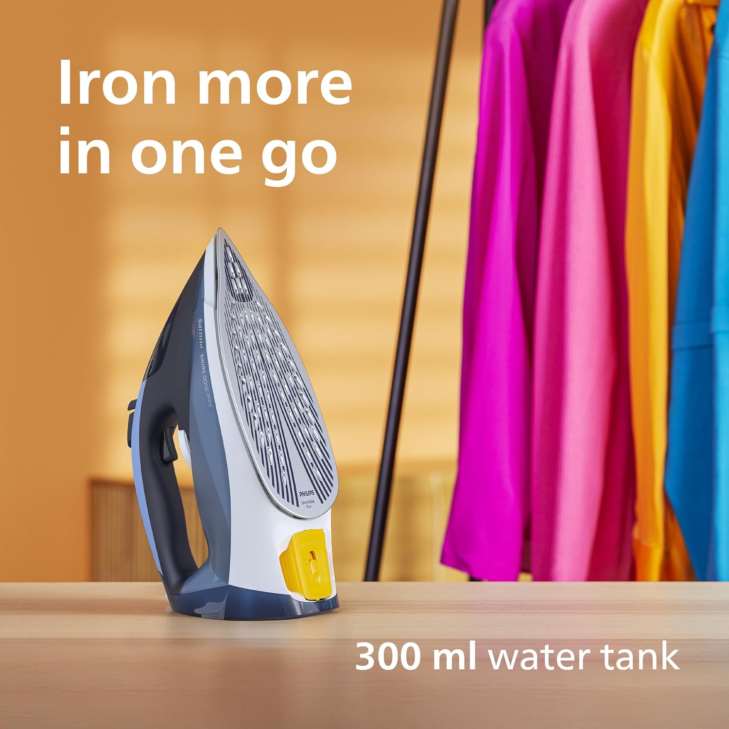 2800W Steam Iron 250g Boost SteamGlide Soleplate Vertical Steam