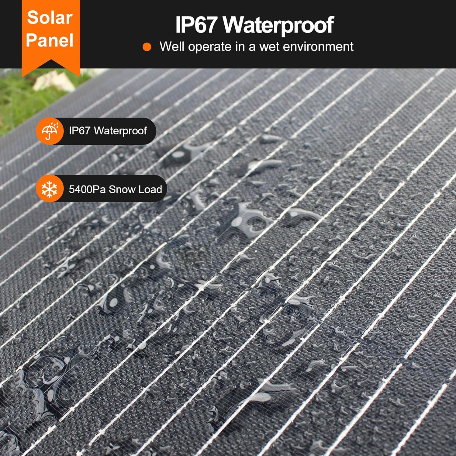 100W Flexible ETFE Solar Panel Monocrystalline Off Grid RV Boat
