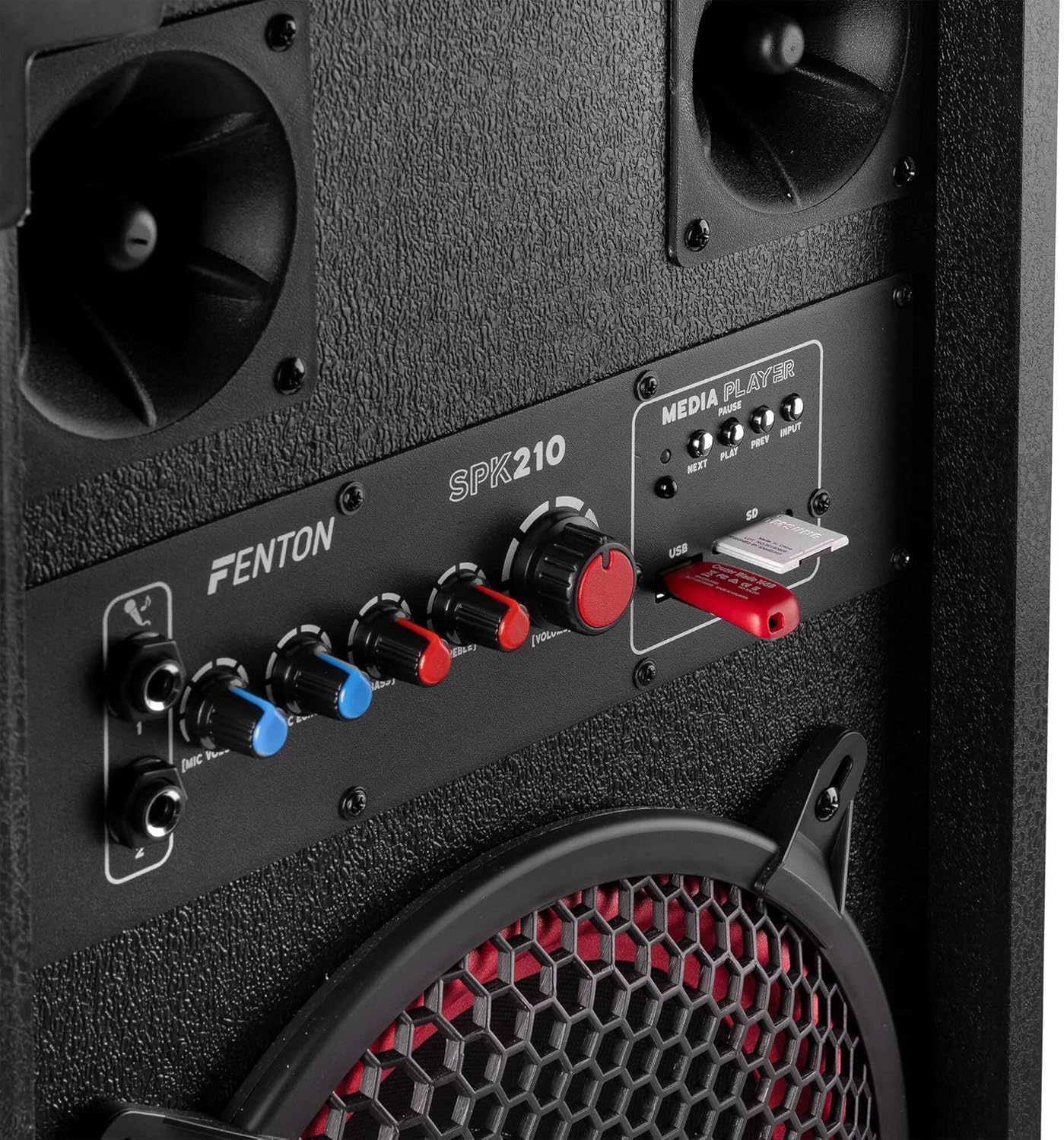 Bluetooth Party Speaker Set 1200W Dual 10 Inch DJ PA System