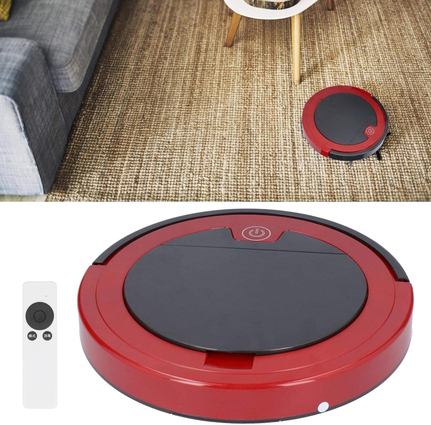 Robot Vacuum 2800Pa Slim Auto Clean Anti Fall Pet Hair Cleaner