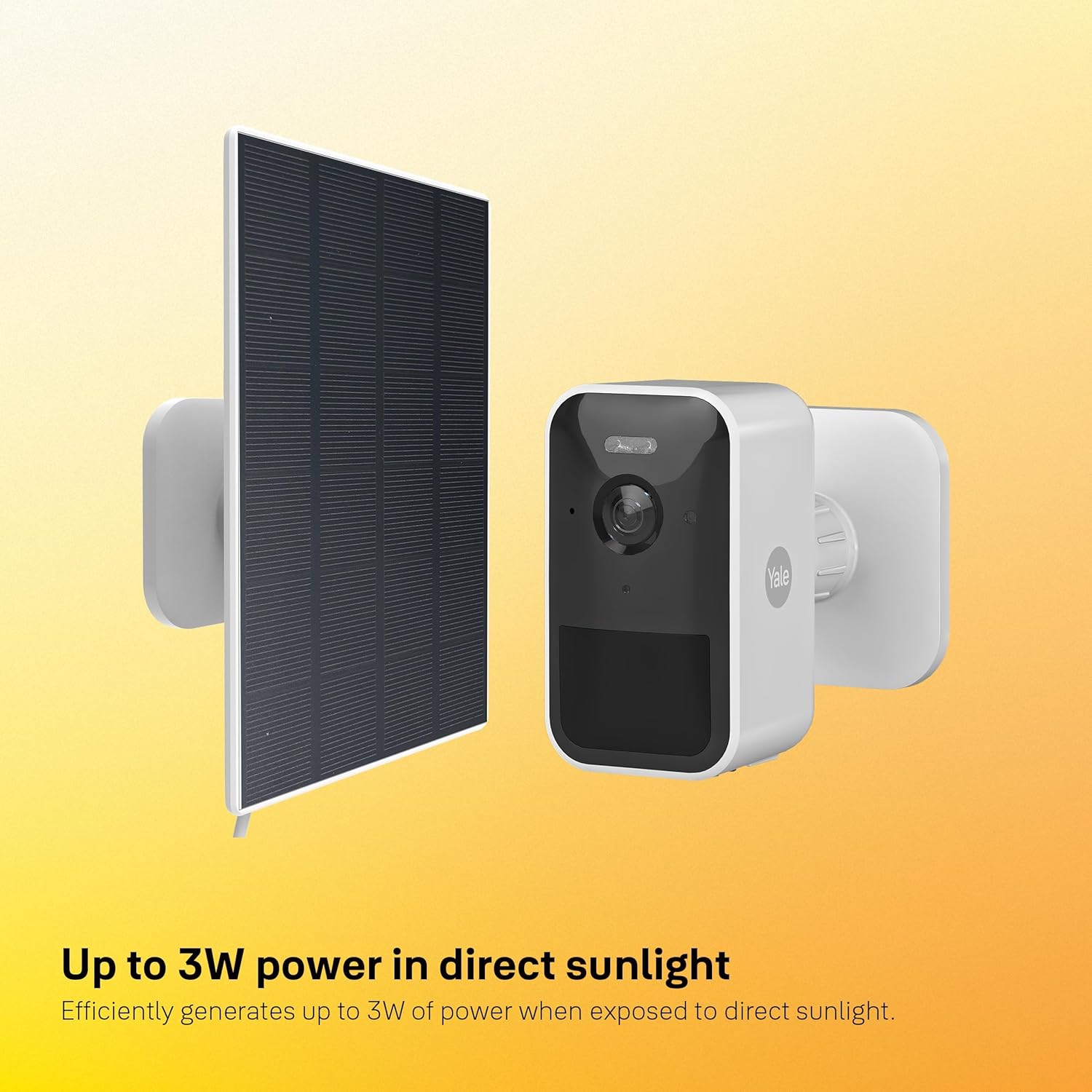 Outdoor Solar Panel Charger 3W USB C Weatherproof Camera Power