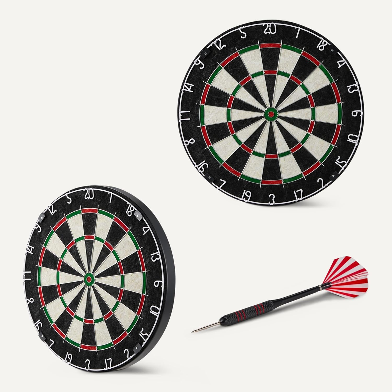 Bristle Dart Board Set Steel Tip Darts Regulation Size Complete