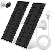 2 Pack Solar Panel Charger for Nest Camera Waterproof