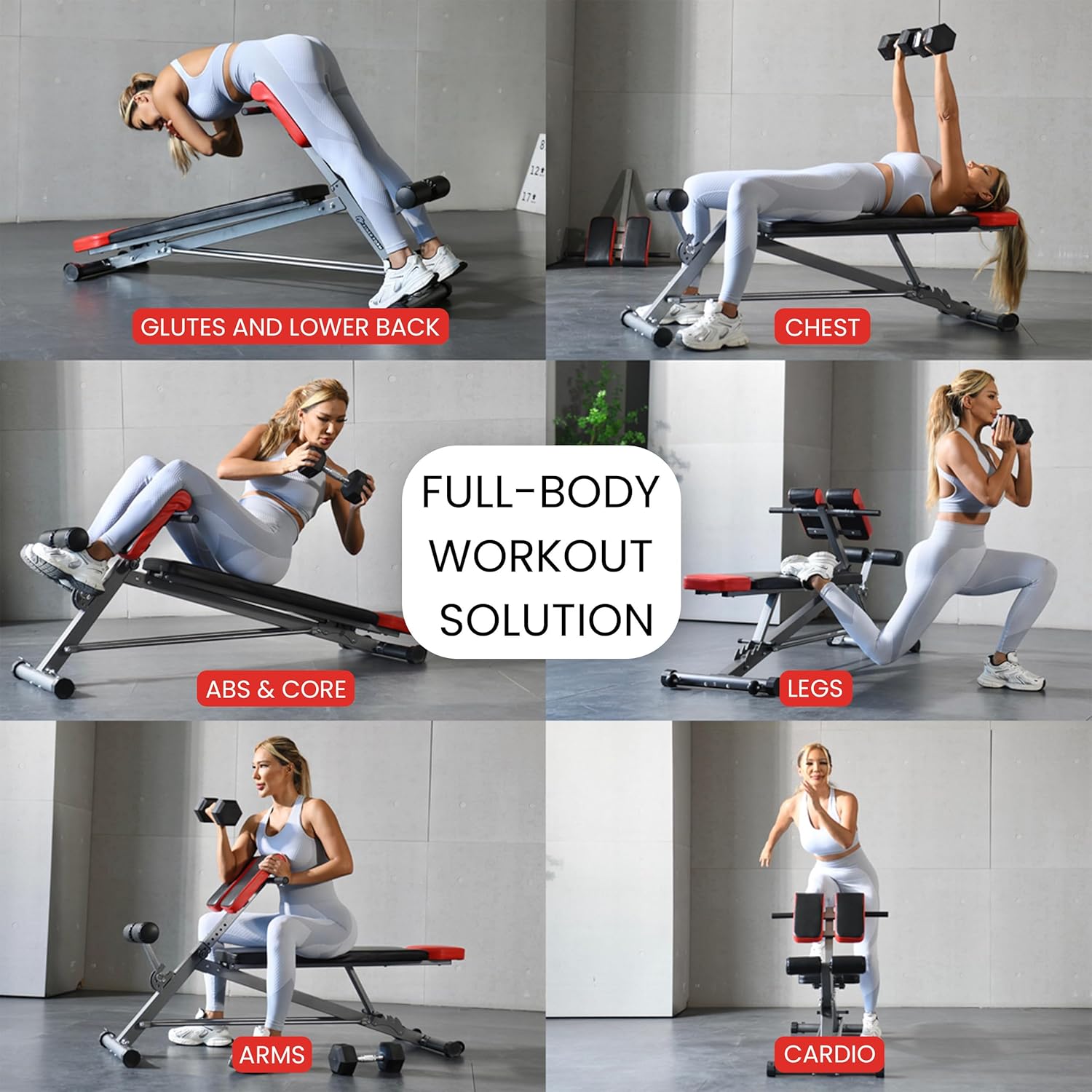 Multi Function Weight Bench Roman Chair Hyperextension Bench