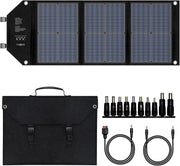 60W Portable Foldable Solar Panel USB C QC3.0 Camping Charger