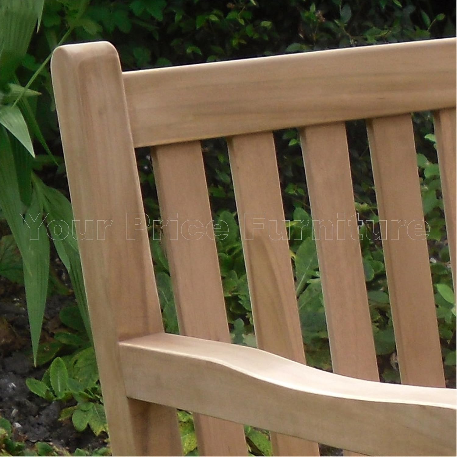 5FT Teak Garden Bench 3 Seater Patio Park Seat Wooden