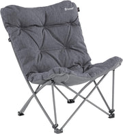 Low Camping Lounge Chair Padded Foldable Yellow