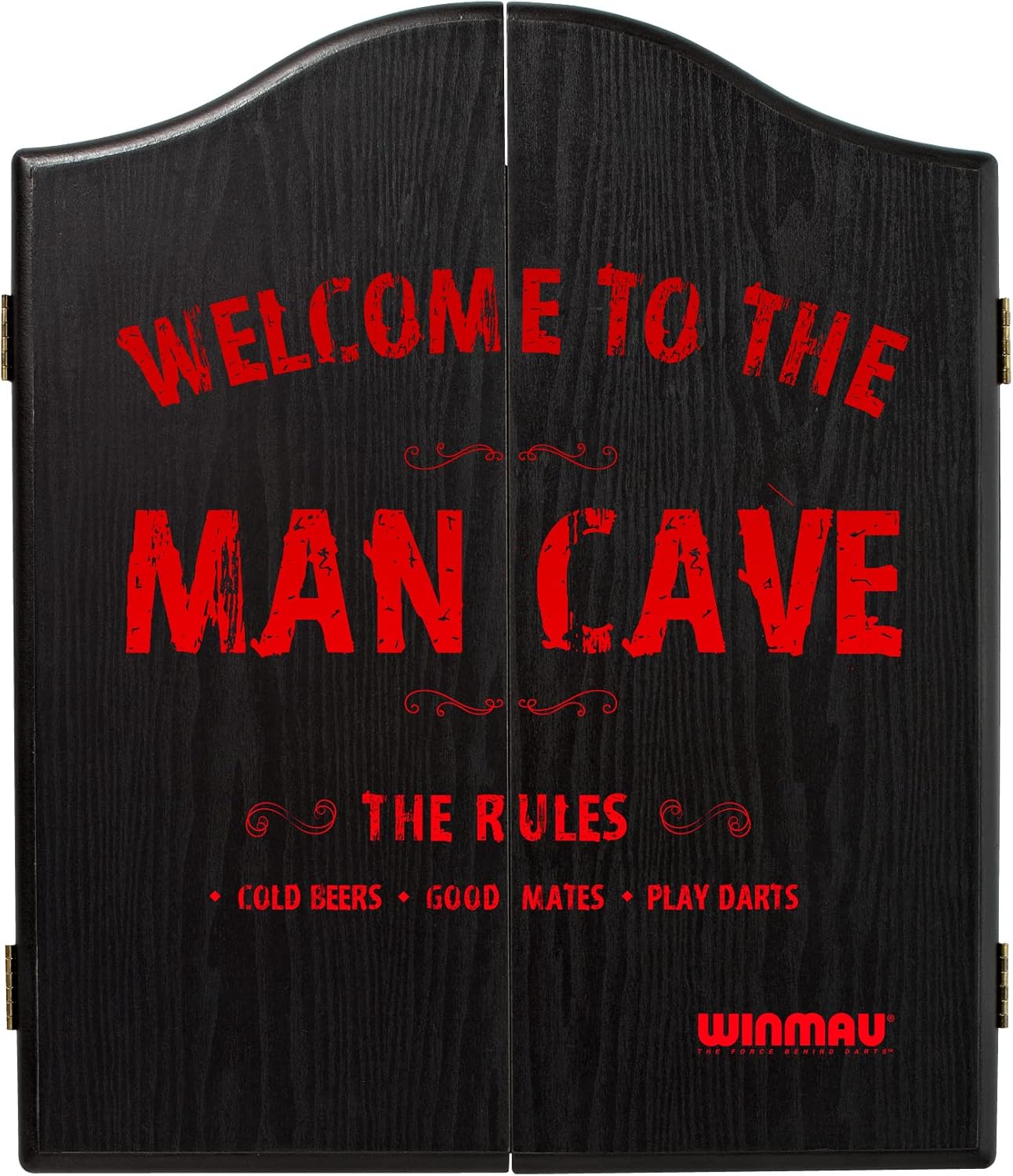 Dart Board Cabinet Wood Scoreboard Doors Home Bar Man Cave