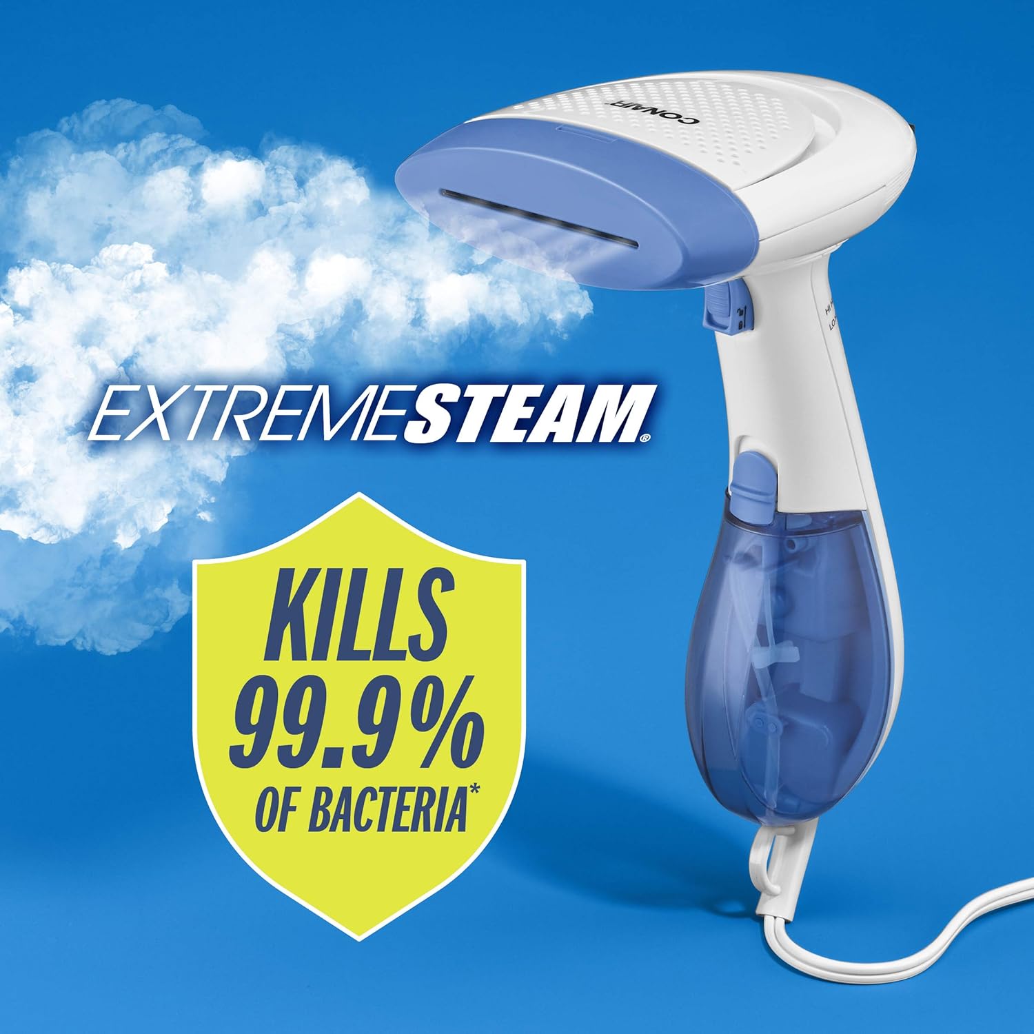 Handheld Garment Steamer Dual Heat 1110W 15min Steam Brush