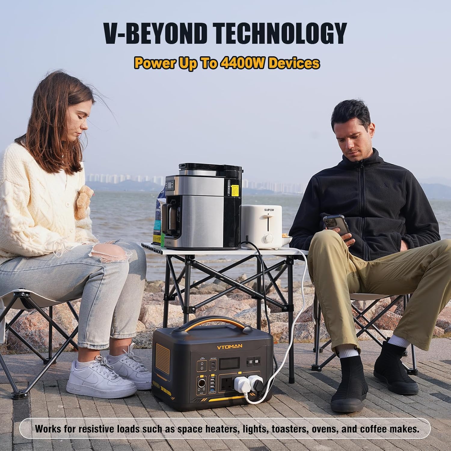 2200W Portable Power Station 1548Wh LiFePO4 Solar Generator Kit