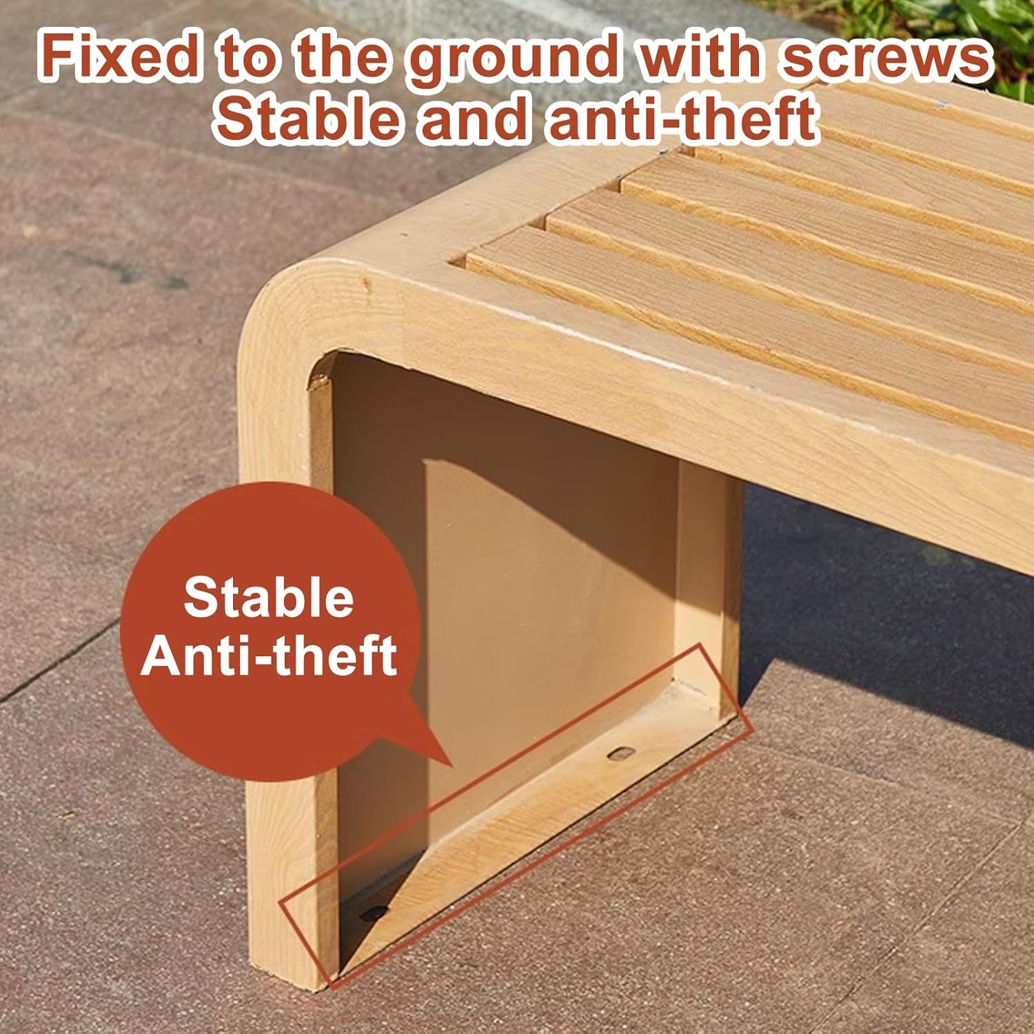 Backless Metal Garden Bench Weatherproof Patio Park Seat Yellow
