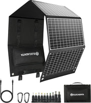 60W Foldable Solar Charger PD45W QC3 USB C DC Travel