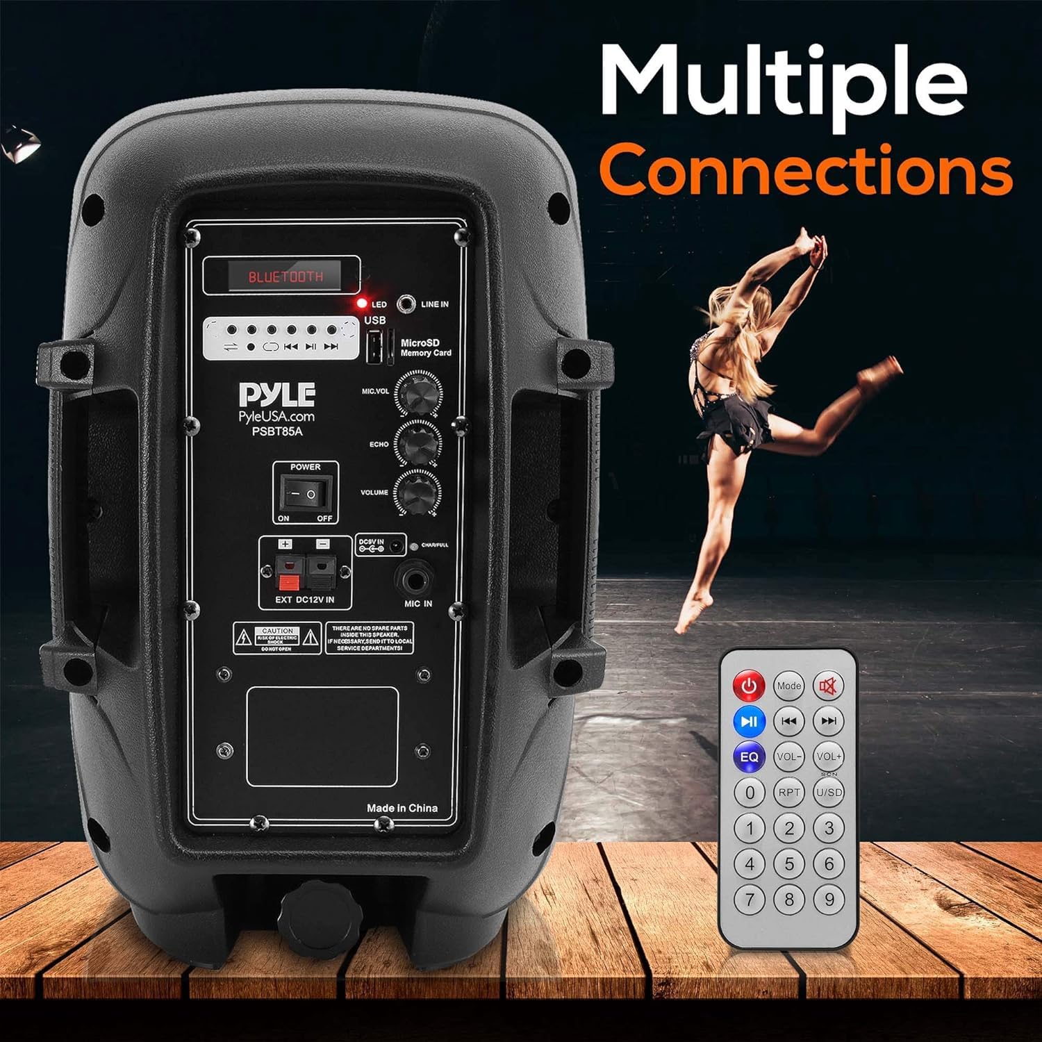 Portable PA Speaker 800W Bluetooth Wireless Mic Party System