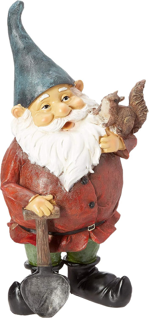 Funny Garden Gnome Statue Large Resin Outdoor Lawn Decor 43cm