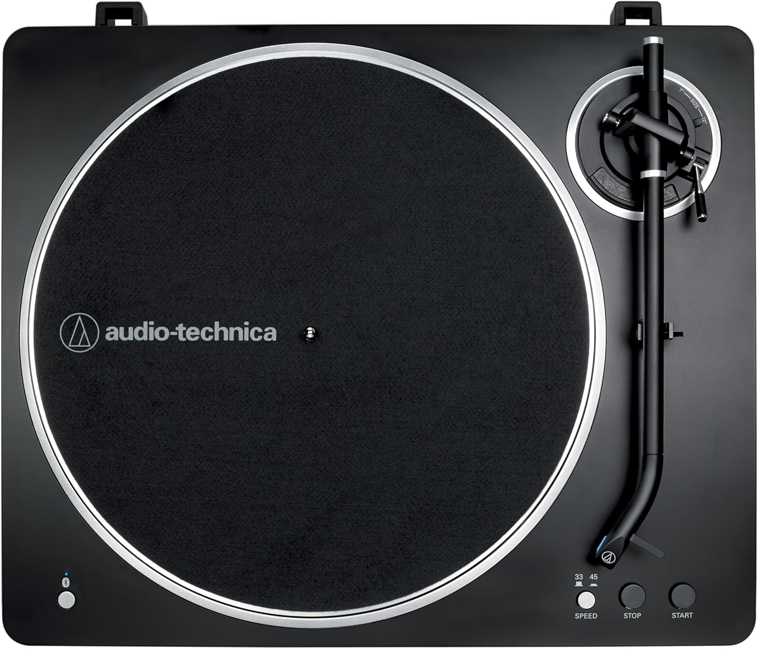 Wireless Automatic Turntable with Bluetooth Black Silver