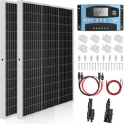 240W Solar Panel Kit MPPT 12V RV Boat Camping Set