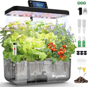 Hydroponic Growing System 12 Pods LED Indoor Herb Garden Kit