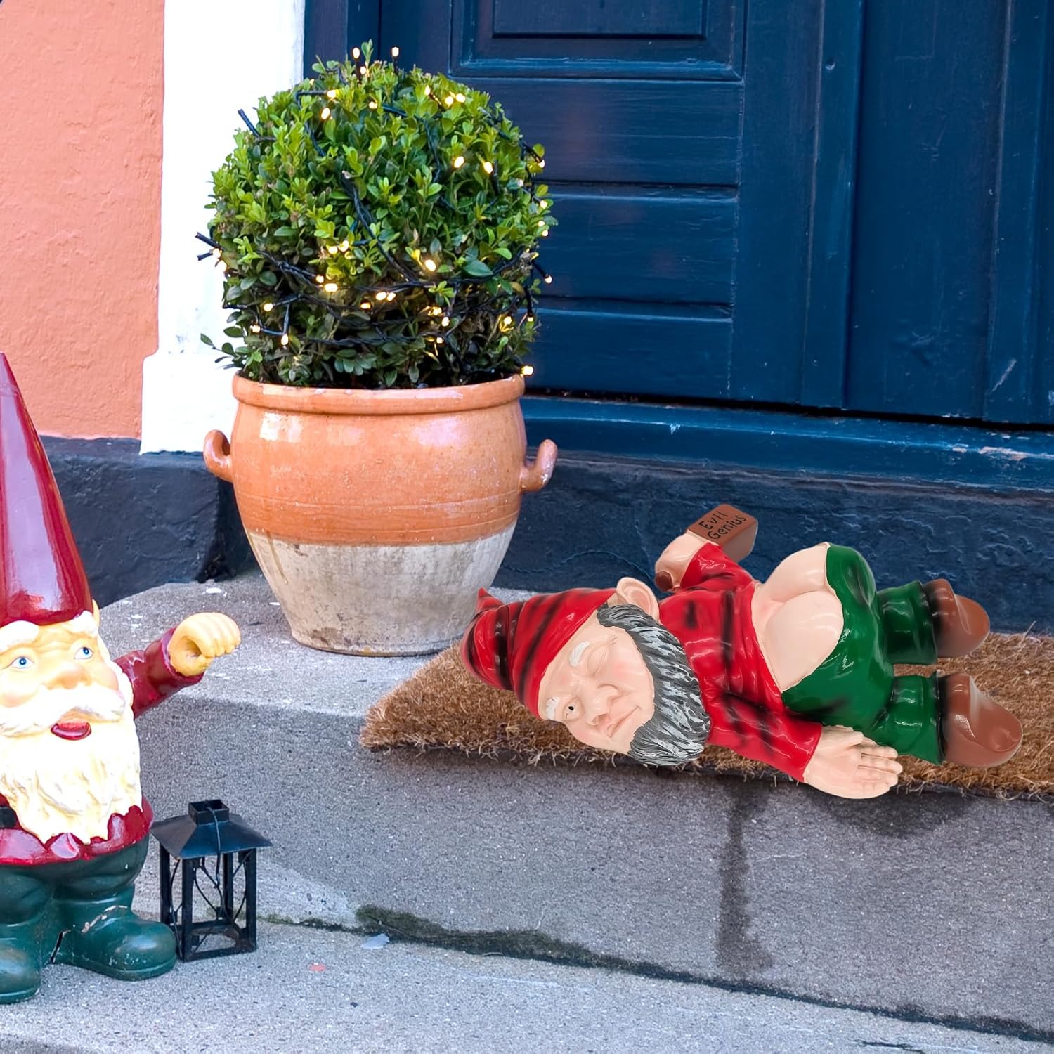 Funny Drunk Garden Gnome 24cm Resin Outdoor Lawn Decor