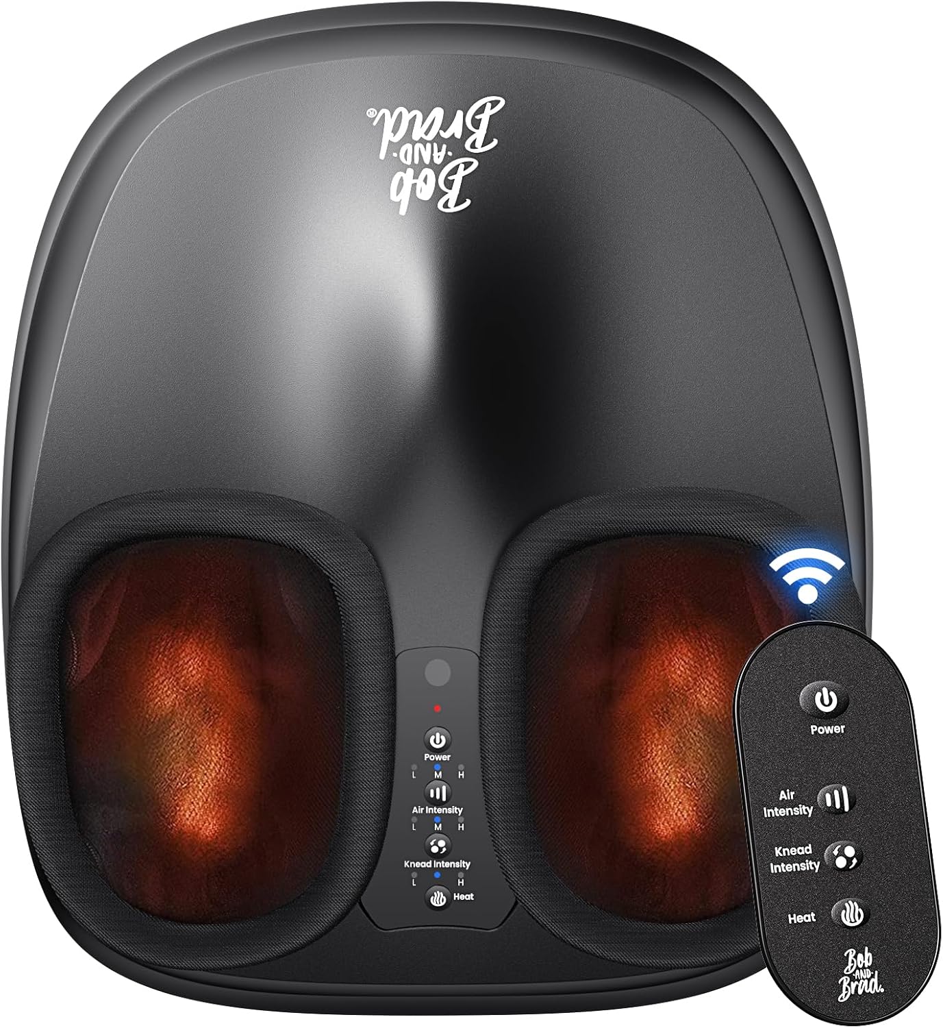 Shiatsu Foot Massager with Heat Compression Remote Plantar Relief