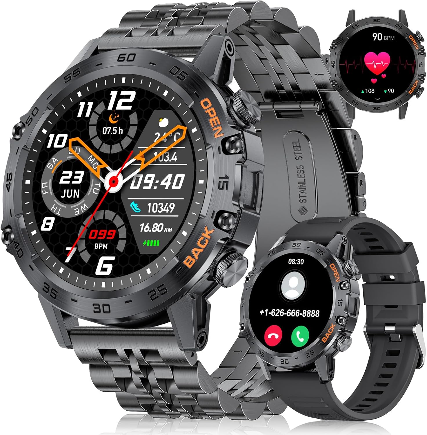Military Smart Watch Call 100 Sports Heart Sleep