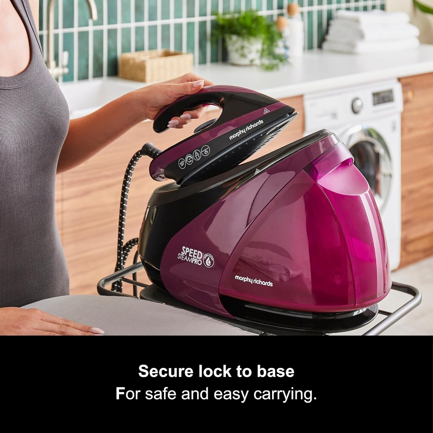 Steam Generator Iron 7 Bar 590g Steam Boost 1.6L Tank Ceramic