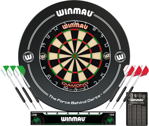 Professional Bristle Dart Board Set Sisal Steel Tip Darts Surround