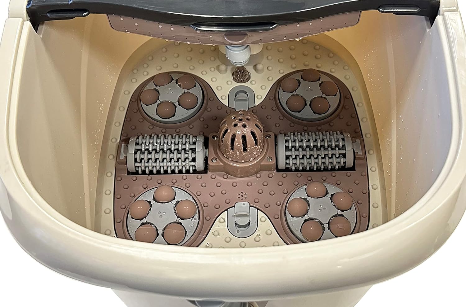 Foot Spa Bath Massager Heat Motorized Rollers Timer Large Tub