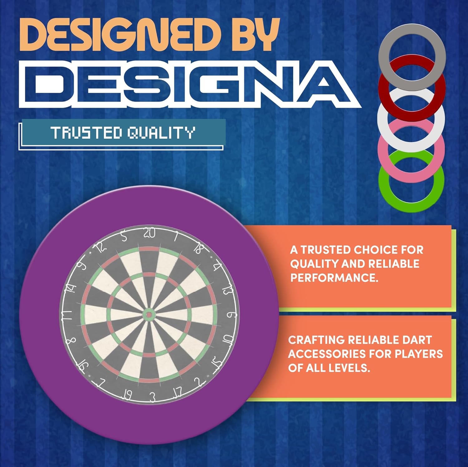 Dartboard Surround Ring Heavy Duty Wall Protector 68cm Universal