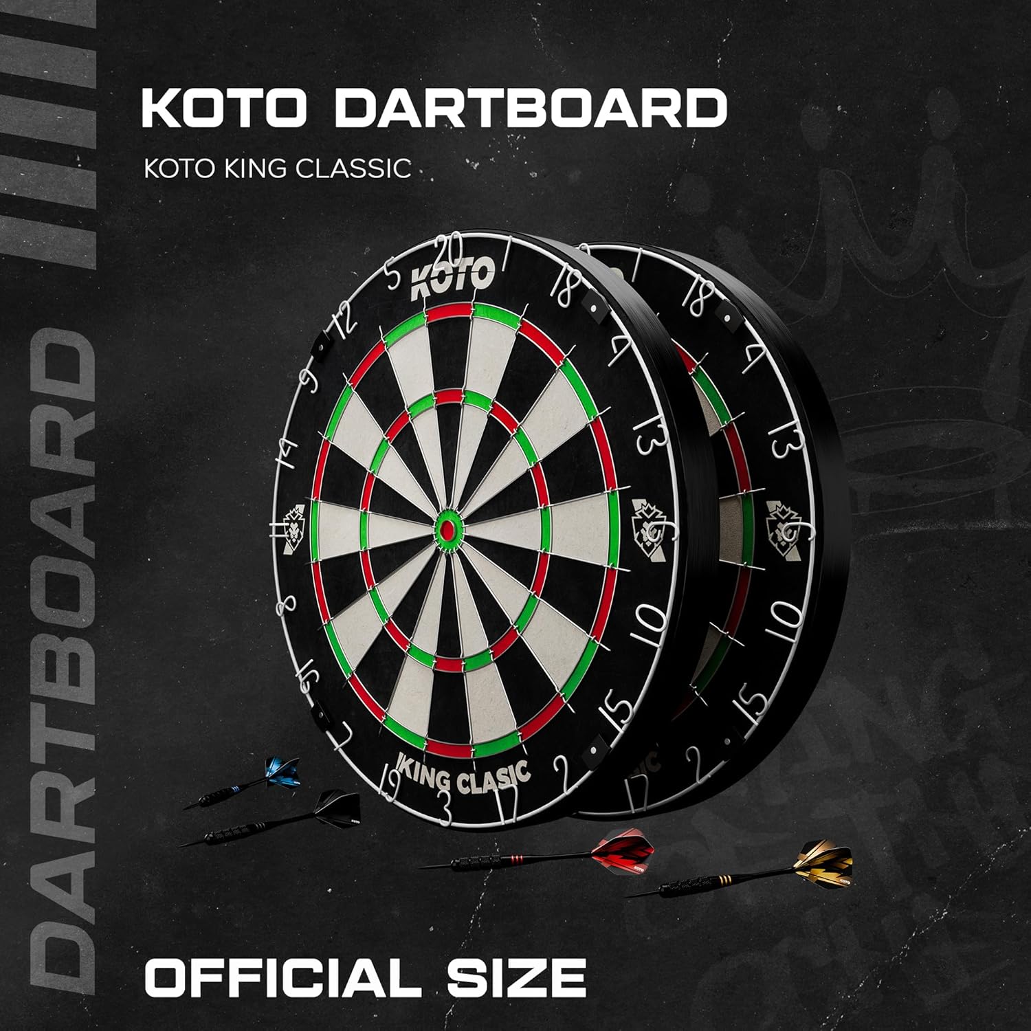Bristle Dart Board Sisal Ultra Thin Wire Staple Free Tournament