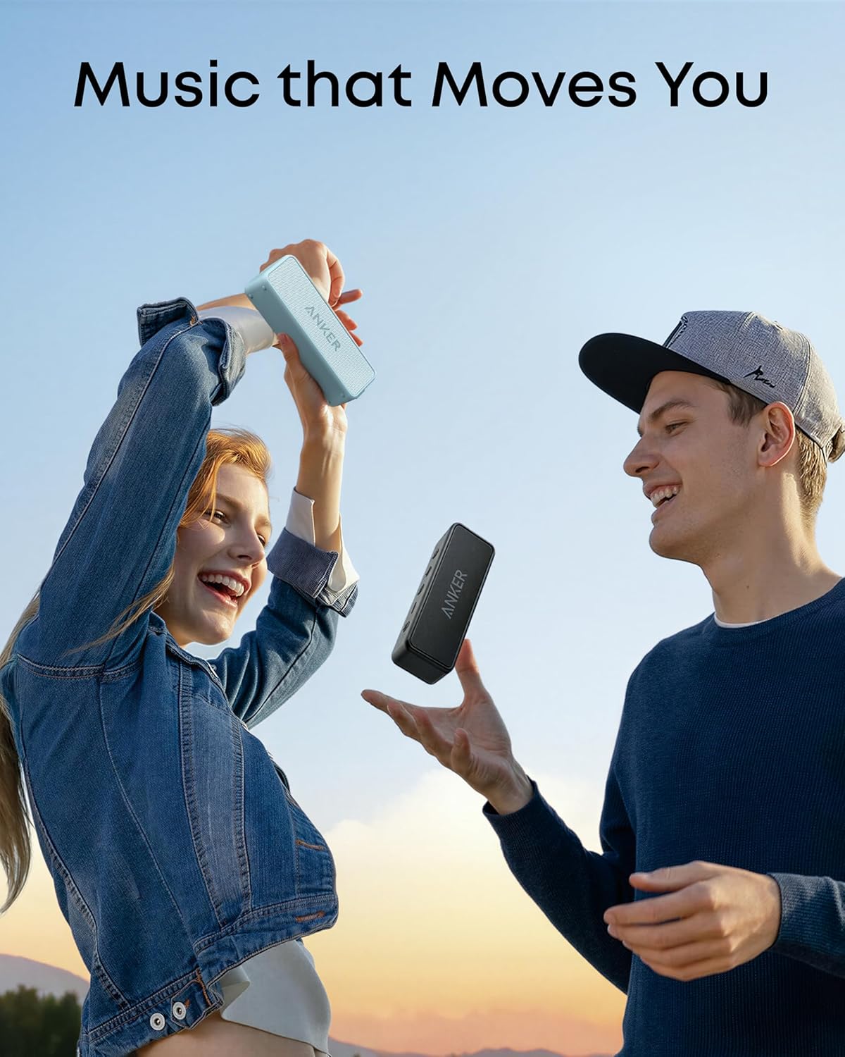 Wireless Portable Speaker 12W Stereo Sound Deep Bass 24 Hour Battery