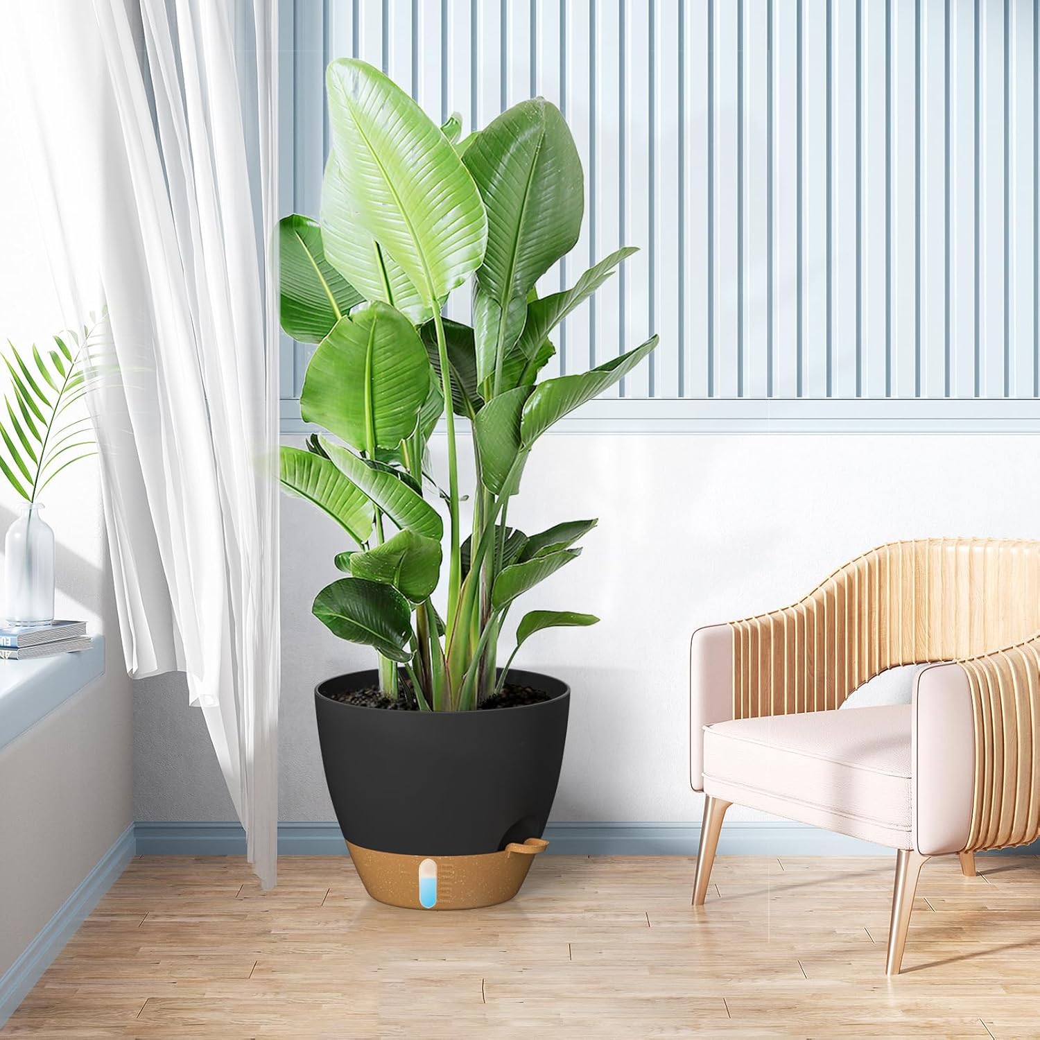 Self Watering Plant Pots 30cm Drainage Indoor Outdoor Planter Set 2