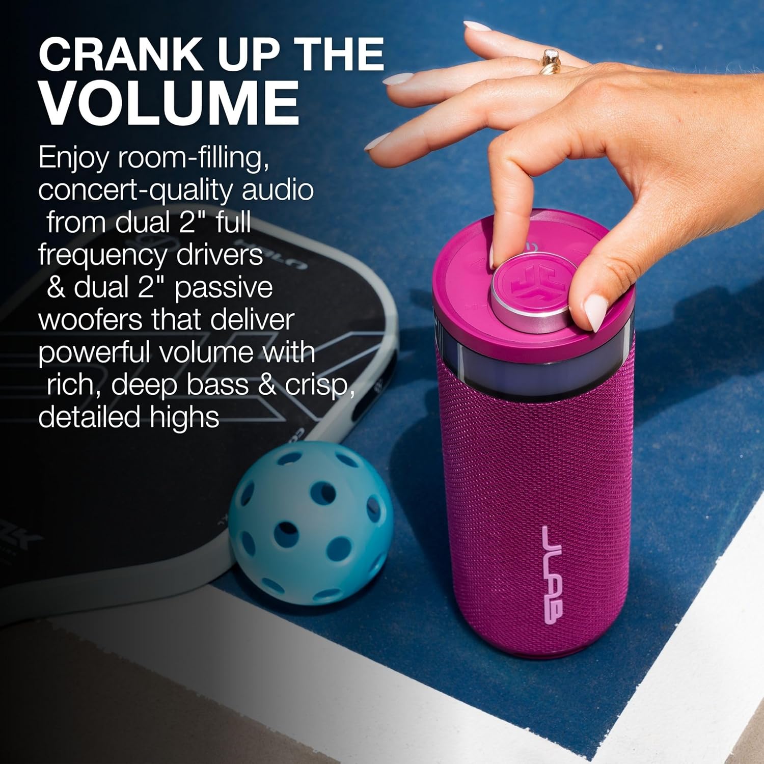 Portable Bluetooth Party Speaker RGB Lights 16H Playtime Waterproof