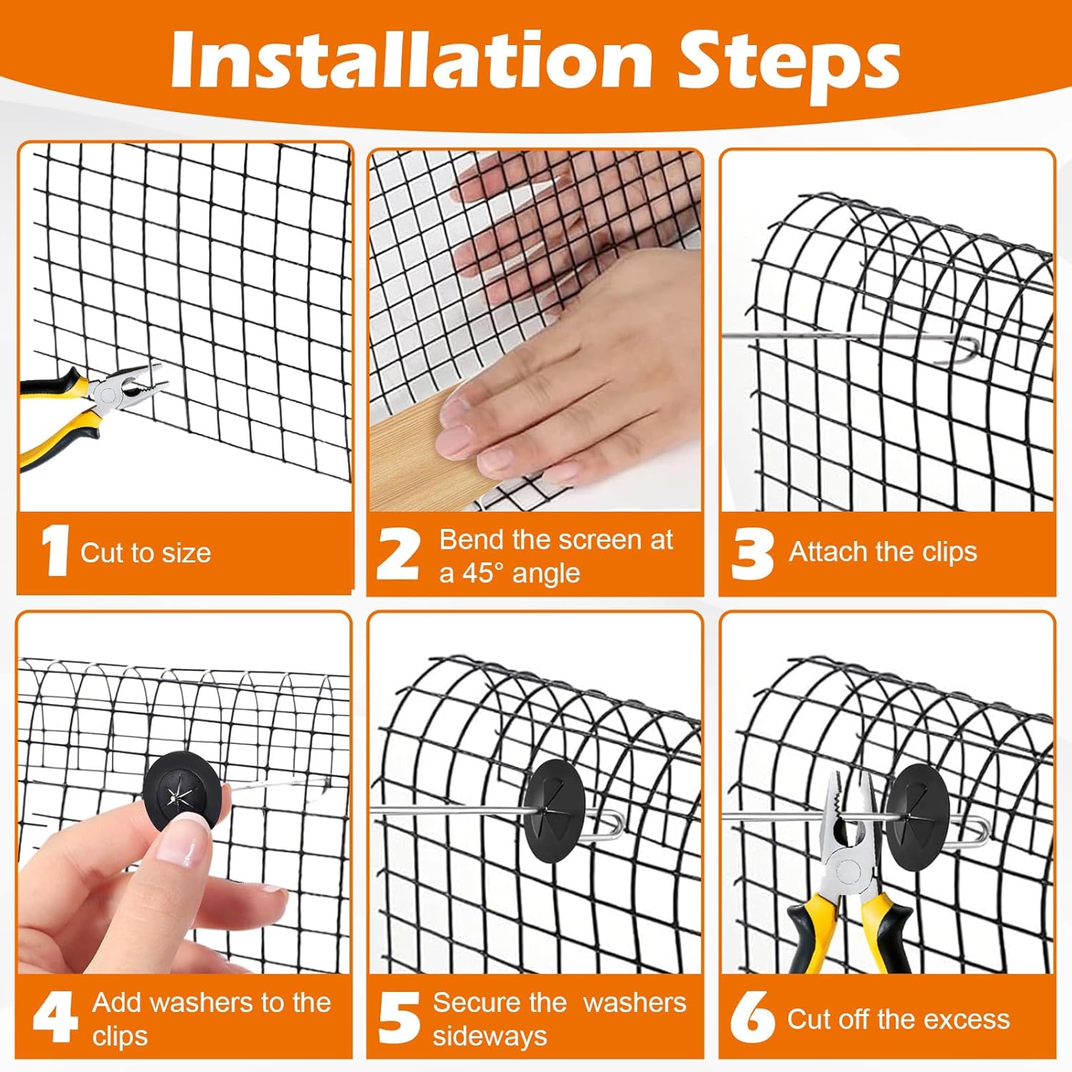100ft Solar Panel Bird Mesh Kit 6in PVC Coated Pigeon Guard