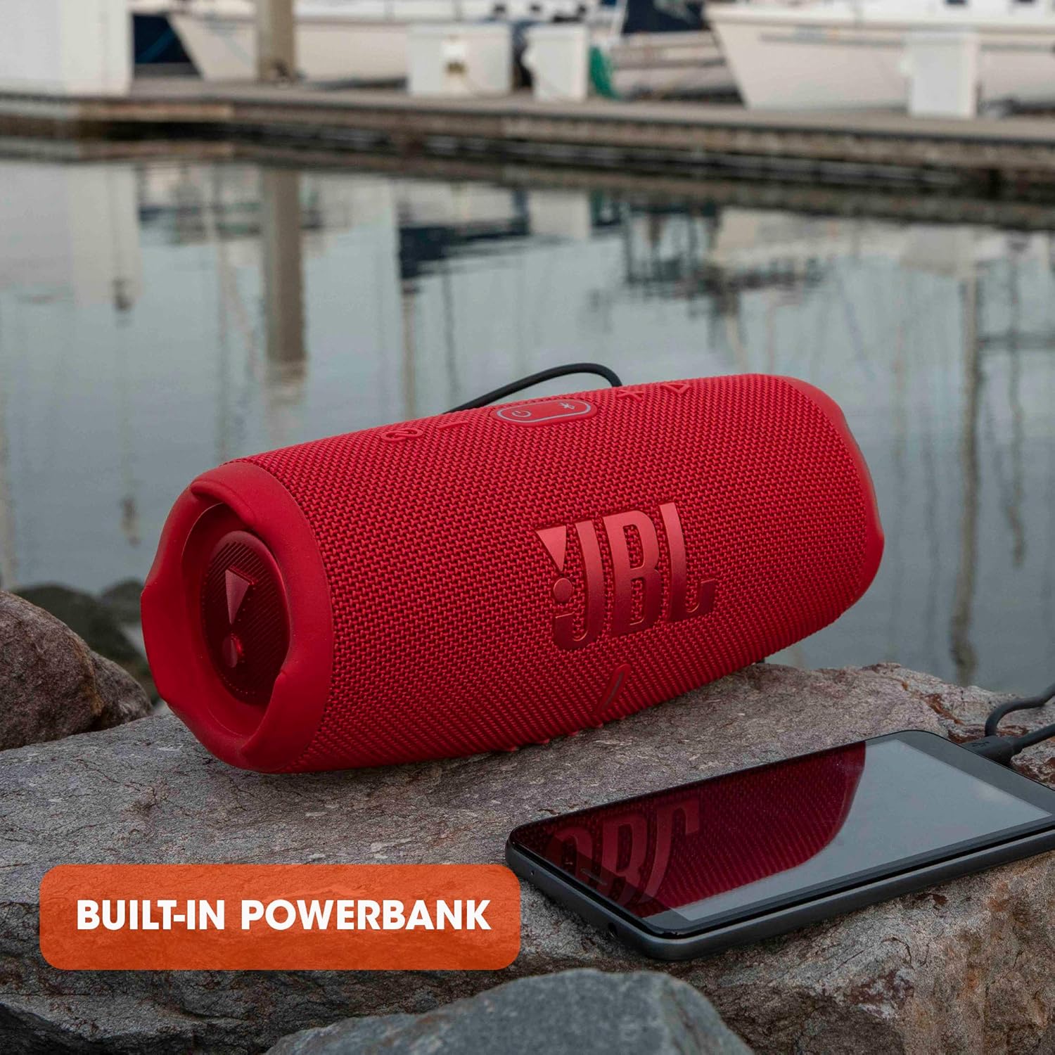 Bluetooth Speaker Waterproof 20Hr Battery Portable Bass Powerbank