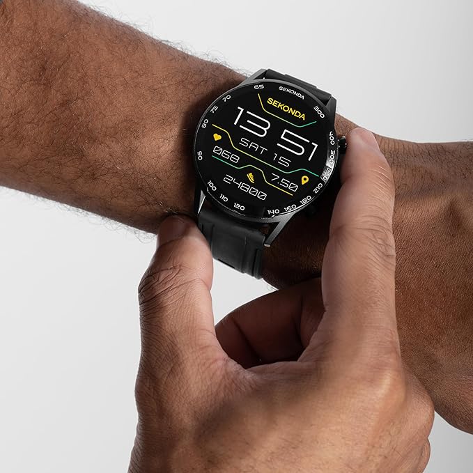 Active Plus Smart Watch 45mm Black Fitness Tracker