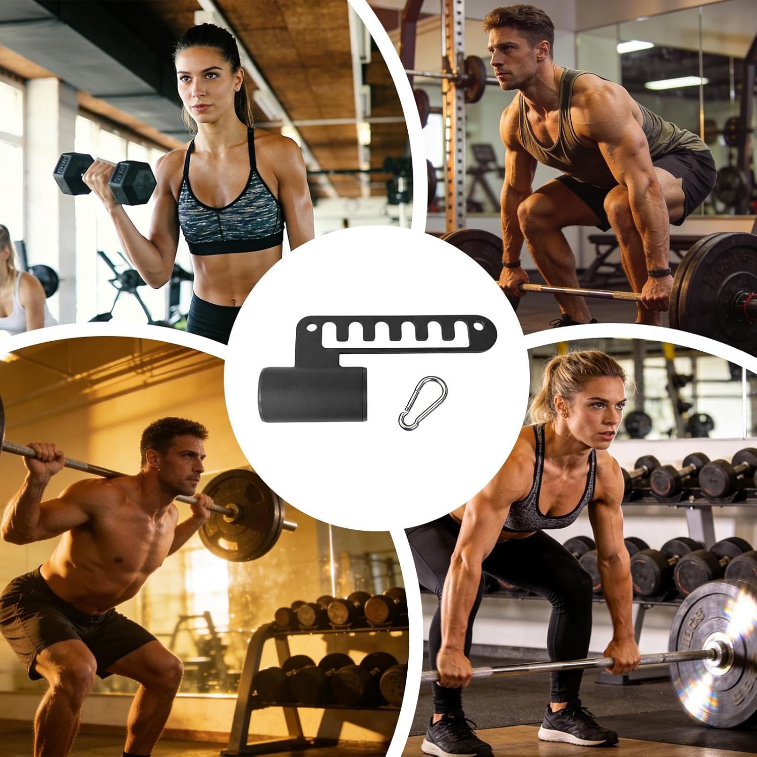 Belt Squat Cable Attachment D Handle Barbell Strength Trainer