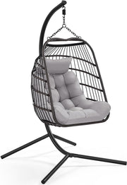Rattan Egg Swing Chair Foldable Cushion Pillow Cover