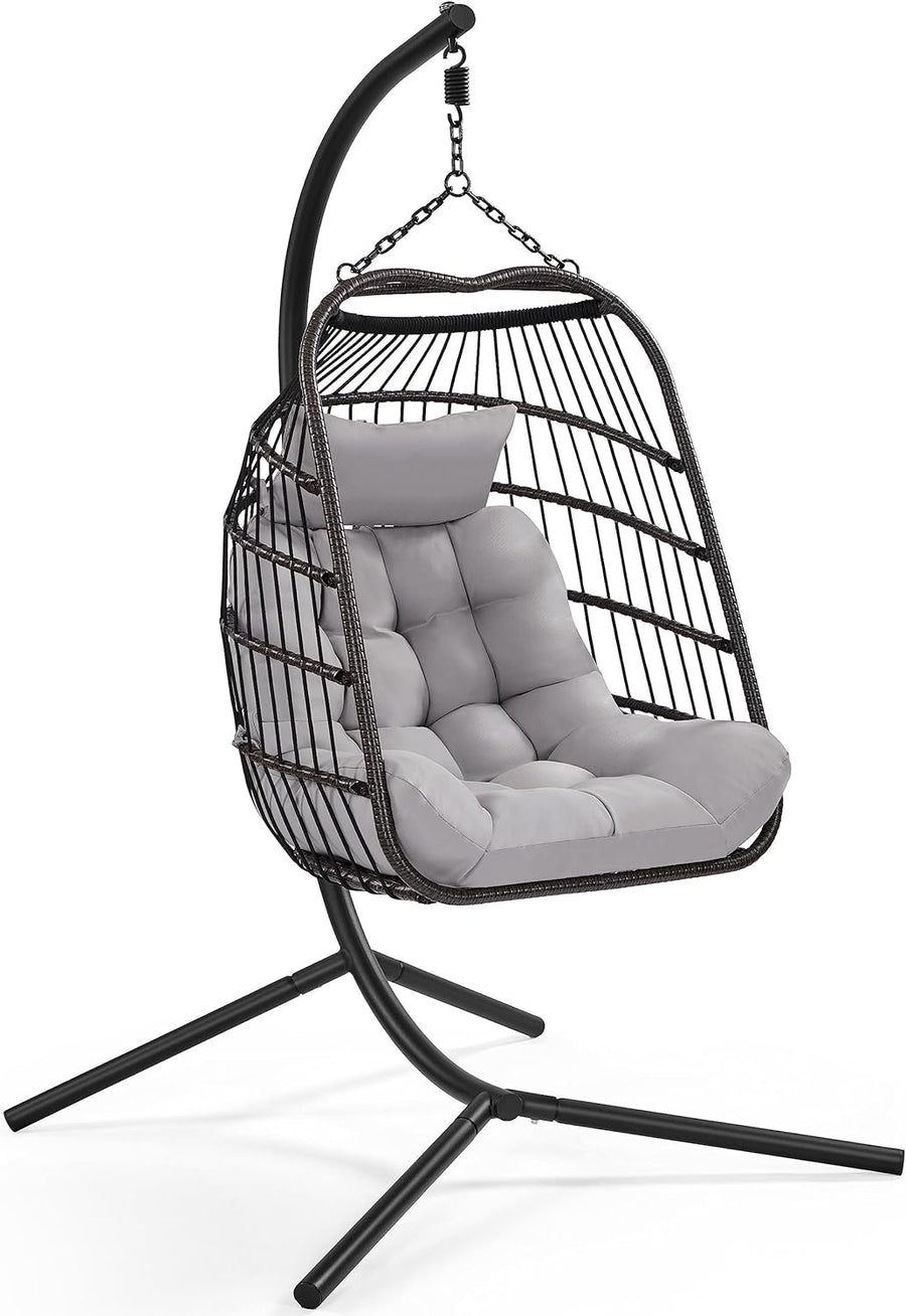 Rattan Egg Swing Chair Foldable Cushion Pillow Cover