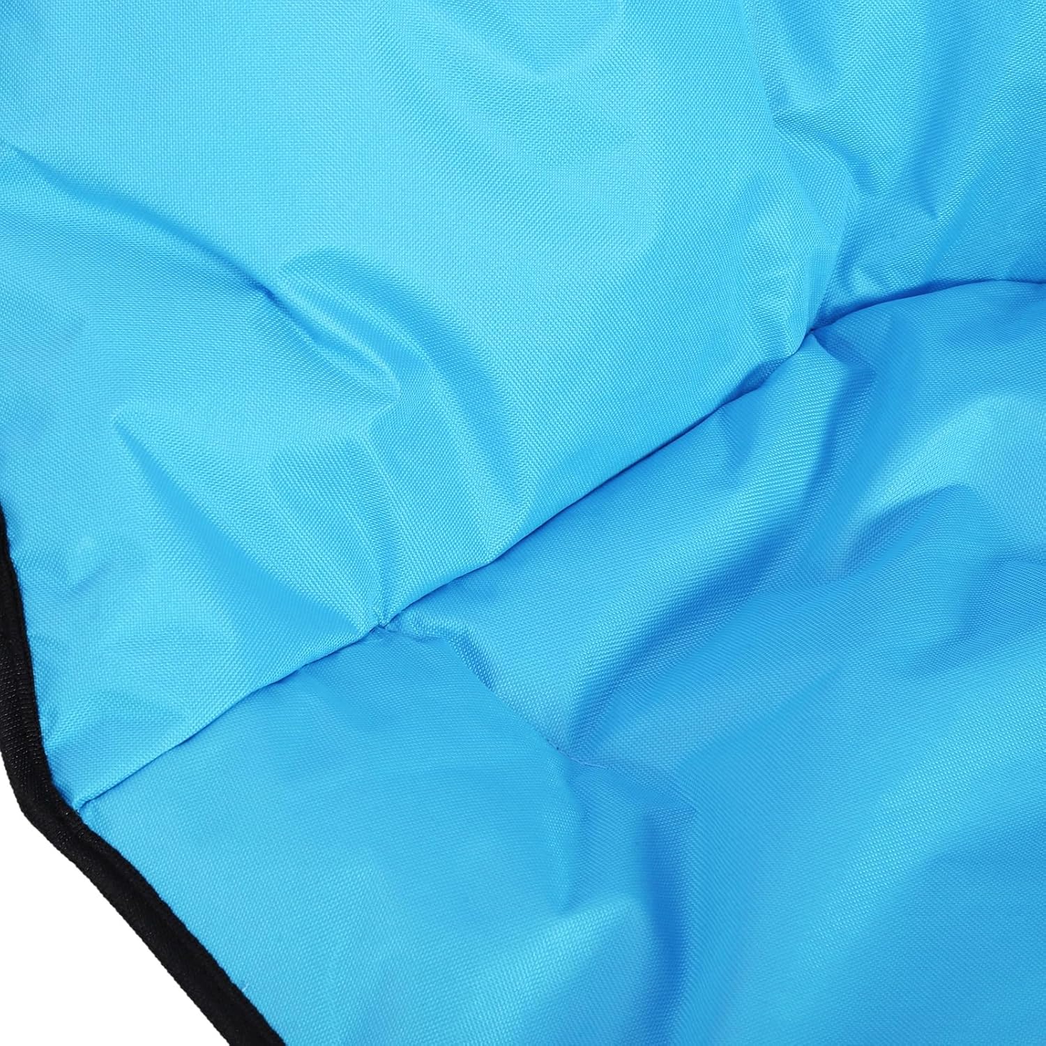 Oversized Moon Camping Chair Padded Folding Outdoor Seat Blue