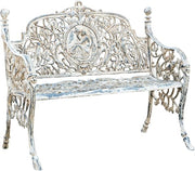 2 Seater Cast Iron Garden Bench Vintage Liberty Style Patio Seat