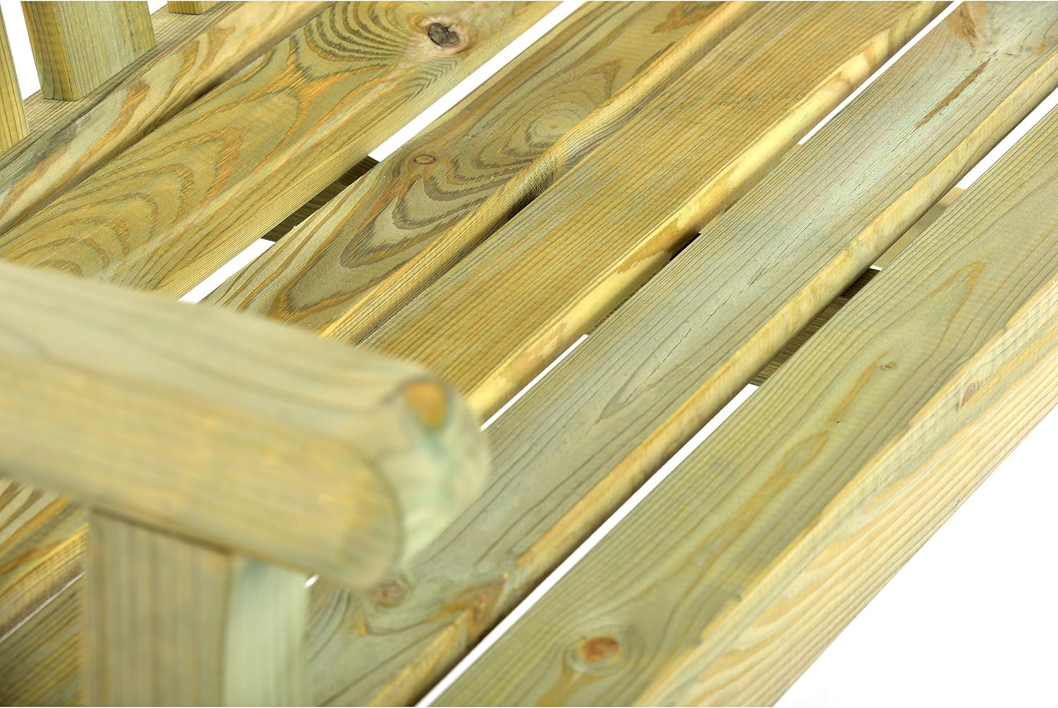 Wooden Garden Bench 120cm 2 Seater Pine Outdoor Patio Bench Seat