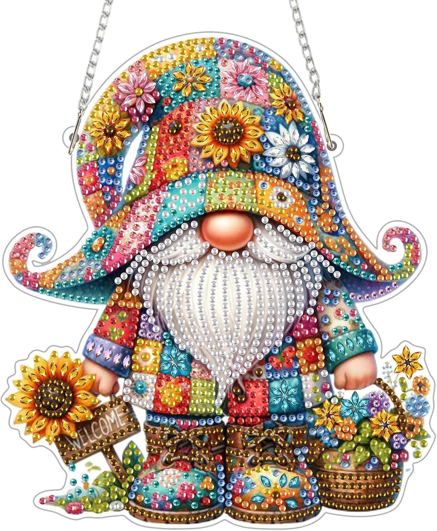Diamond Painting Gnome Hanging Kit DIY Crystal Art Decor