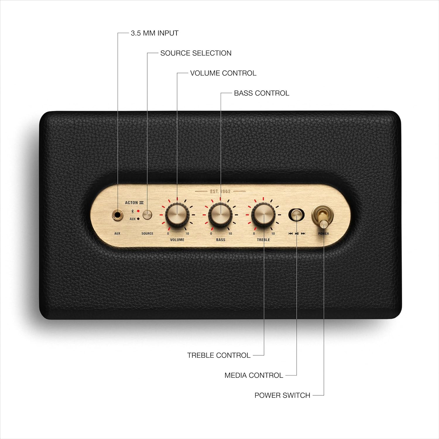 60W Bluetooth Home Speaker Retro Style Stereo Bass 5.2 Indoor Audio
