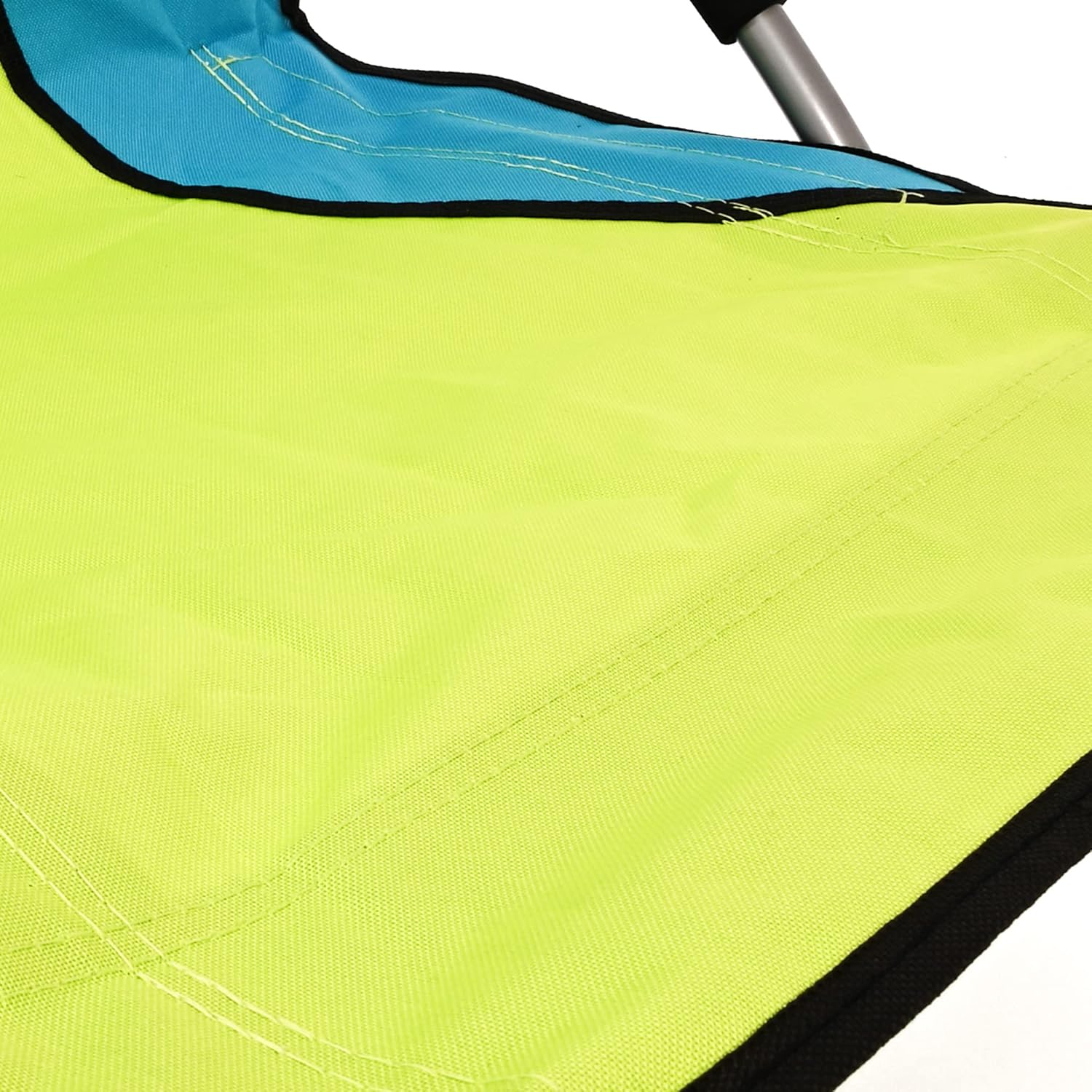 Set of 2 Low Folding Beach Chairs Green